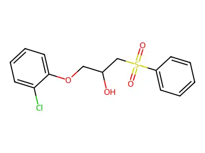 1-(2-Chlorophenoxy)-3-(phenylsulfonyl)-2-propanol structure