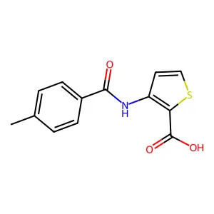 3-[(4-Methylbenzoyl)amino]-2-thiophene-carboxylic acid structure