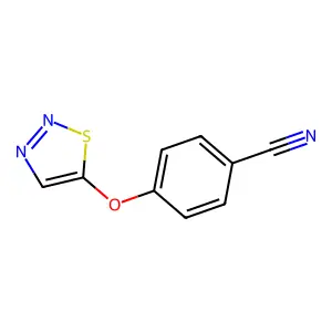 4-(1,2,3-Thiadiazol-5-yloxy)benzonitrile structure