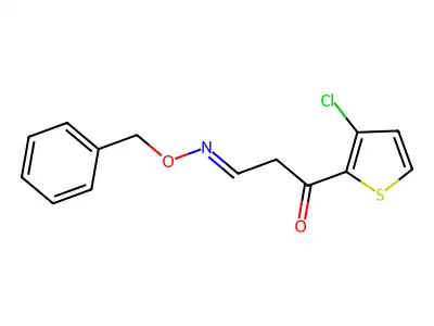 1-(3-Chlorothiophen-2-yl)-3-phenylmethoxyiminopropan-1-one structure