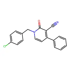 1-(4-Chlorobenzyl)-2-oxo-4-phenyl-1,2-dihydro-3-pyridinecarbonitrile structure