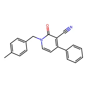1-(4-Methylbenzyl)-2-oxo-4-phenyl-1,2-dihydro-3-pyridinecarbonitrile structure