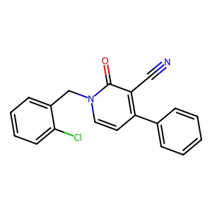 1-(2-Chlorobenzyl)-2-oxo-4-phenyl-1,2-dihydro-3-pyridinecarbonitrile structure