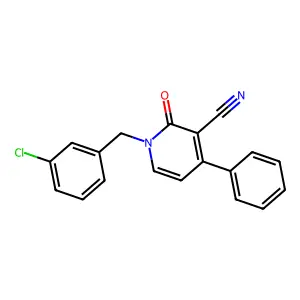 1-(3-Chlorobenzyl)-2-oxo-4-phenyl-1,2-dihydro-3-pyridinecarbonitrile structure