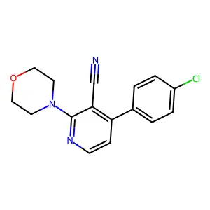 4-(4-Chlorophenyl)-2-(4-morpholinyl)-3-pyridinecarbonitrile structure