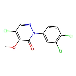 5-chloro-2-(3,4-dichlorophenyl)-4-methoxy-3(2H)-pyridazinone structure