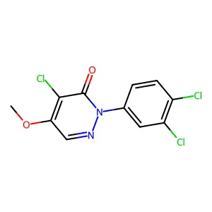 4-chloro-2-(3,4-dichlorophenyl)-5-methoxy-3(2H)-pyridazinone structure