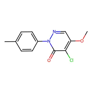 4-chloro-5-methoxy-2-(4-methylphenyl)-3(2H)-pyridazinone structure