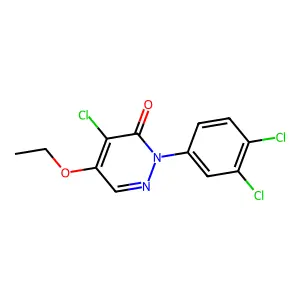 4-chloro-2-(3,4-dichlorophenyl)-5-ethoxy-3(2H)-pyridazinone structure