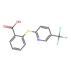 2-[5-(trifluoromethyl)pyridin-2-yl]sulfanylbenzoic Acid structure
