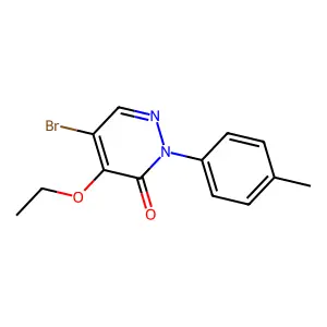 5-bromo-4-ethoxy-2-(4-methylphenyl)-3(2H)-pyridazinone structure