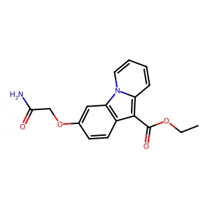 Ethyl 3-(2-amino-2-oxoethoxy)pyrido[1,2-a]indole-10-carboxylate structure