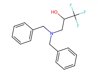 3-(Dibenzylamino)-1,1,1-trifluoropropan-2-ol structure