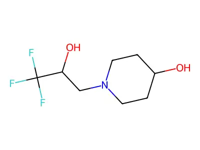 1-(3,3,3-Trifluoro-2-hydroxypropyl)piperidin-4-ol structure