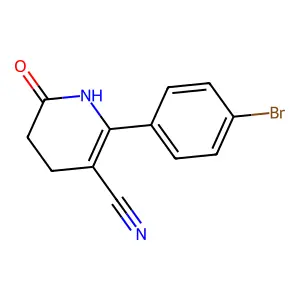 2-(4-Bromophenyl)-6-oxo-1,4,5,6-tetrahydro-3-pyridinecarbonitrile structure