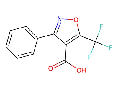 3-Phenyl-5-trifluoromethyl-isoxazole-4-carboxylic acid structure