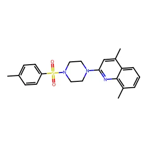 4,8-Dimethyl-2-{4-[(4-methylphenyl)sulfonyl]piperazino}quinoline structure