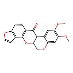 毛鱼藤酮 structure