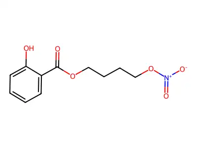 Benzoic acid, 2-hydroxy-, 4-(nitrooxy)butyl ester structure