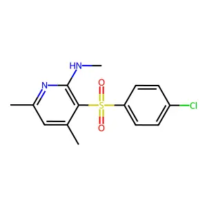 N-{3-[(4-chlorophenyl)sulfonyl]-4,6-dimethyl-2-pyridinyl}-N-methylamine structure