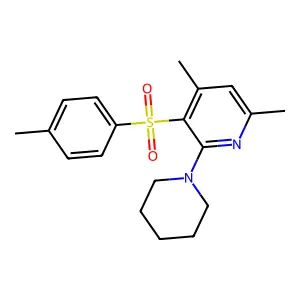 4,6-Dimethyl-3-[(4-methylphenyl)sulfonyl]-2-piperidinopyridine structure