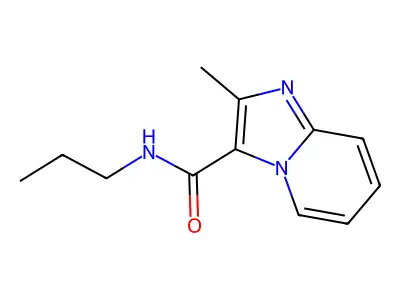 2-methyl-N-propylimidazo[1,2-a]pyridine-3-carboxamide structure