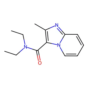 N,N-diethyl-2-methylimidazo[1,2-a]pyridine-3-carboxamide structure