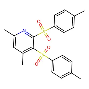4,6-Dimethyl-2,3-bis[(4-methylphenyl)sulfonyl]pyridine structure
