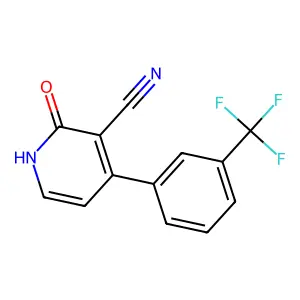 2-Hydroxy-4-[3-(trifluoromethyl)phenyl]nicotinonitrile structure