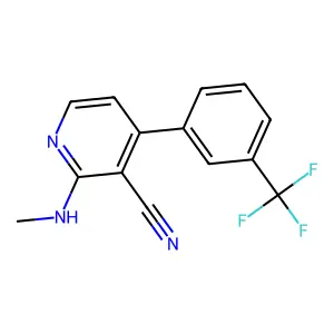 2-(Methylamino)-4-[3-(trifluoromethyl)phenyl]nicotinonitrile structure