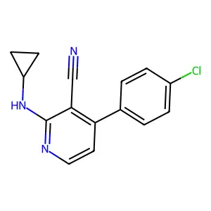 4-(4-Chlorophenyl)-2-(cyclopropylamino)pyridine-3-carbonitrile structure
