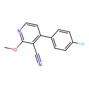 4-(4-Fluorophenyl)-2-methoxynicotinonitrile structure