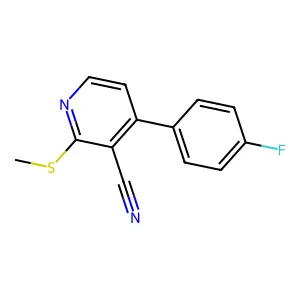 4-(4-Fluorophenyl)-2-(methylsulfanyl)nicotinonitrile structure