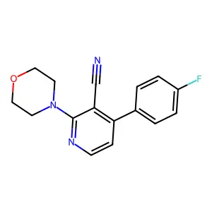 4-(4-Fluorophenyl)-2-morpholinonicotinonitrile structure