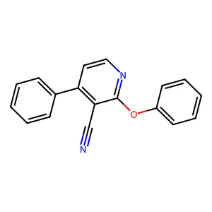 2-Phenoxy-4-phenylnicotinonitrile structure
