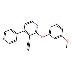 2-(3-Methoxyphenoxy)-4-phenylpyridine-3-carbonitrile structure