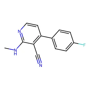 4-(4-Fluorophenyl)-2-(methylamino)pyridine-3-carbonitrile structure