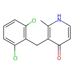 3-(2,6-dichlorobenzyl)-2-methyl-4(1H)-pyridinone structure