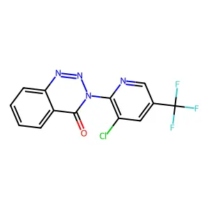 3-[3-Chloro-5-(trifluoromethyl)pyridin-2-yl]-1,2,3-benzotriazin-4-one structure