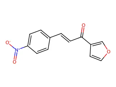 1-(Furan-3-yl)-3-(4-nitrophenyl)prop-2-en-1-one structure