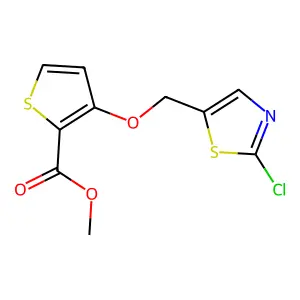 Methyl 3-[(2-chloro-1,3-thiazol-5-yl)methoxy]-2-thiophenecarboxylate structure