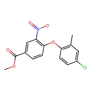 Methyl 4-(4-chloro-2-methylphenoxy)-3-nitrobenzoate structure