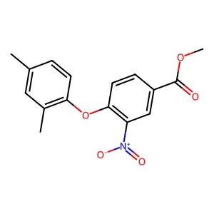 Methyl 4-(2,4-dimethylphenoxy)-3-nitrobenzoate structure