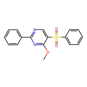 4-Methoxy-2-phenyl-5-(phenylsulfonyl)pyrimidine structure