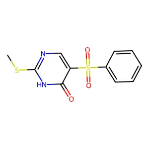 2-(Methylsulfanyl)-5-(phenylsulfonyl)-4-pyrimidinol structure