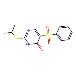 2-(Isopropylsulfanyl)-5-(phenylsulfonyl)-4-pyrimidinol structure
