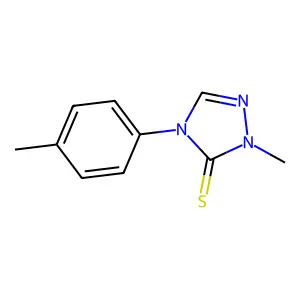 2-Methyl-4-(4-methylphenyl)-1,2,4-triazole-3-thione structure