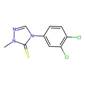 4-(3,4-dichlorophenyl)-2-methyl-2,4-dihydro-3H-1,2,4-triazole-3-thione structure