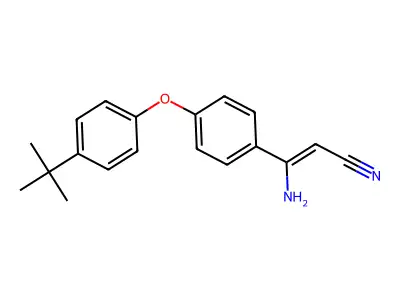 3-Amino-3-[4-(4-tert-butylphenoxy)phenyl]prop-2-enenitrile structure