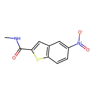 N-methyl-5-nitro-1-benzothiophene-2-carboxamide structure